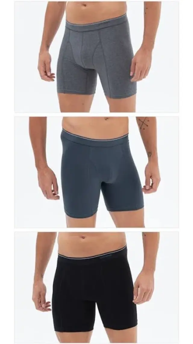BLACKSPADE 9683 ERKEK TENDER COTTON  3 LÜ SİYAH BOXER