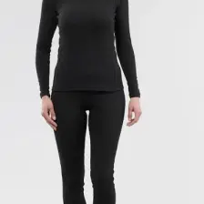 Decathlon Wedze Kadın Üst Kayak Içliği - Siyah - Bl 100