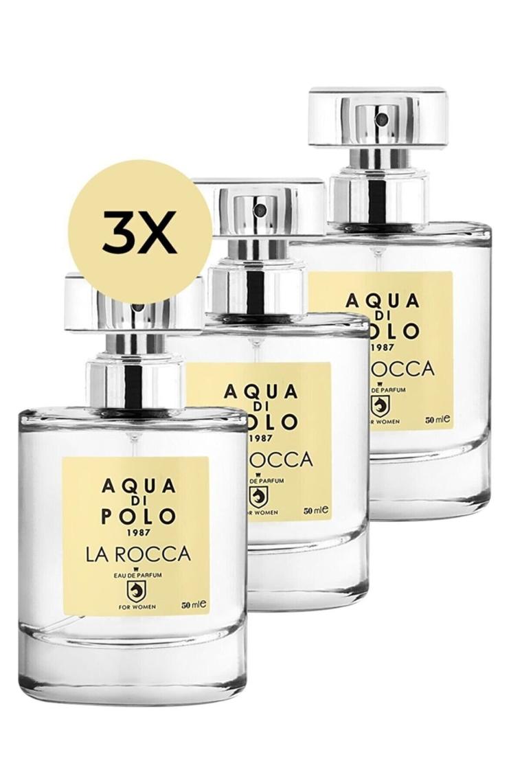 Aqua Di Polo 1987 STCC000201 La Rocca Edp 50 ml x 3 Set Kadın Parfüm