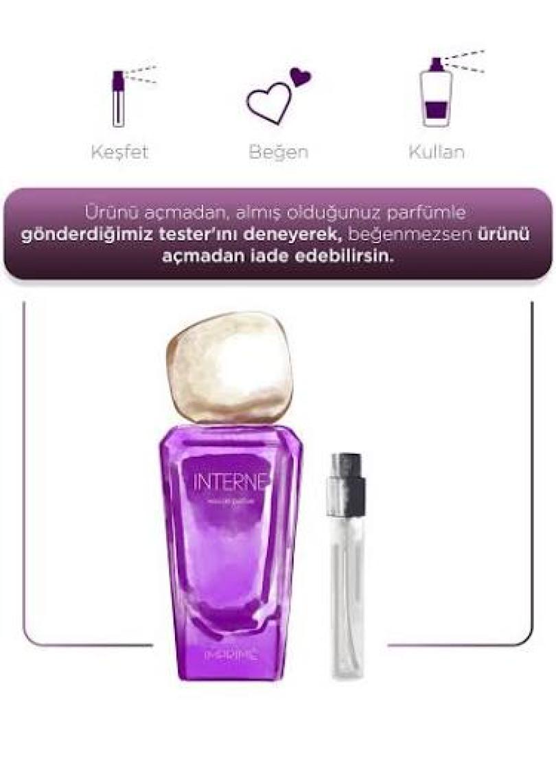 Imprime Interne EDP Kadın Parfüm 50ml | Meyveli ve Çiçeksi | Bergamot, Şeftali, Yasemin, Zambak, Misk, Amber