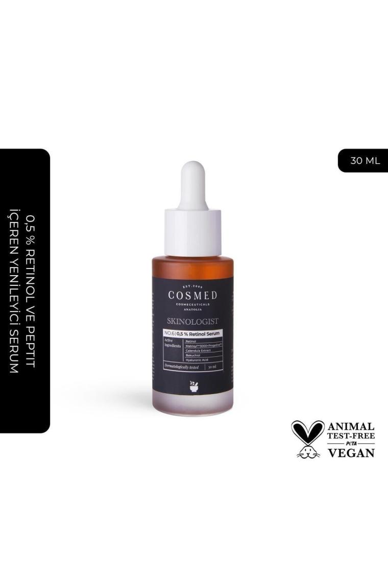 Skinologist 0,5 % Retinol ve Peptit İçeren Yenileyici Serum 30 ml