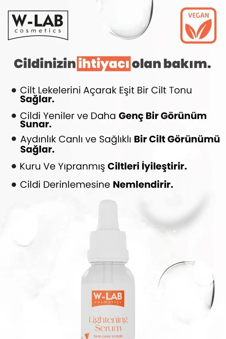W-Lab Kozmetik Lightening Serum 30 ml