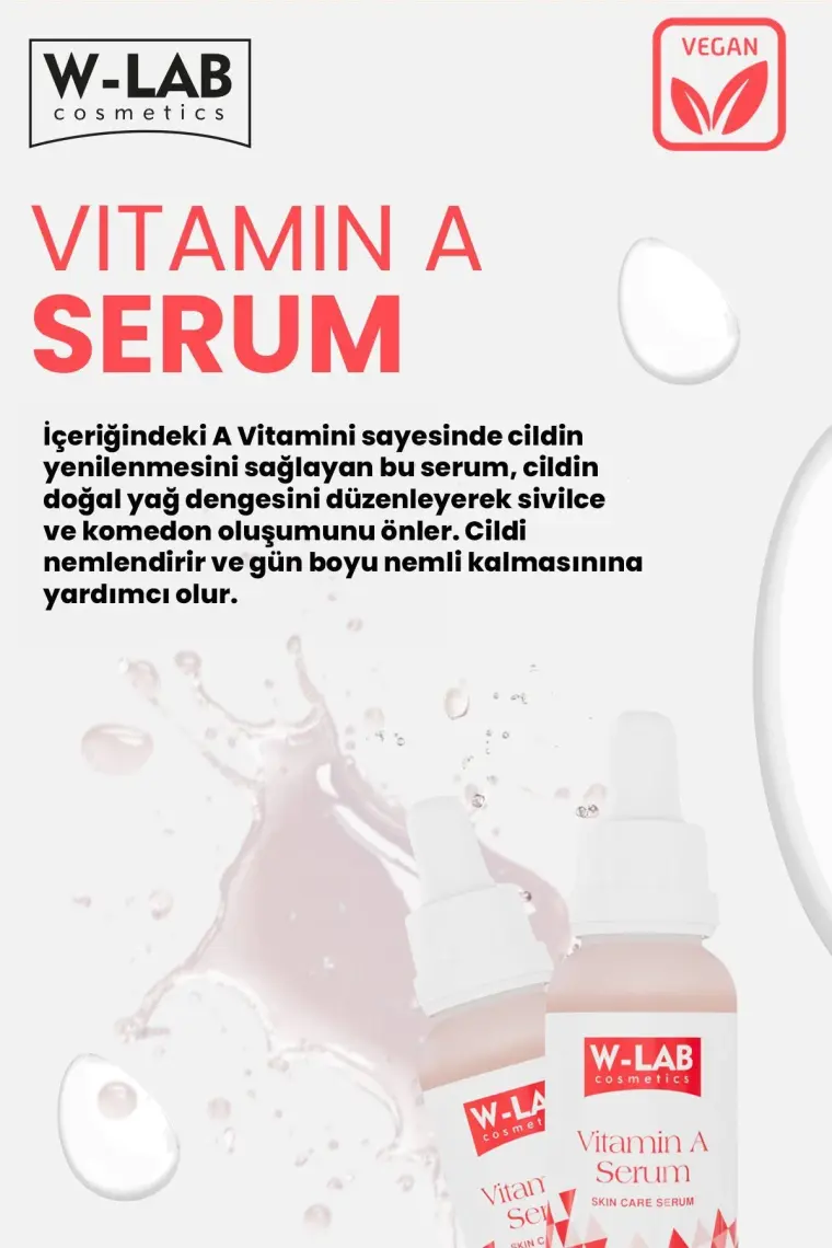 W-Lab Kozmetik Vitamin A Serum 30 Ml