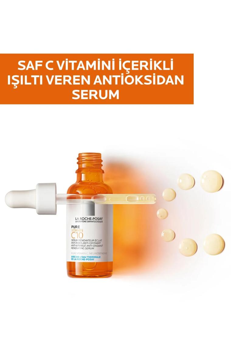 La Roche-Posay Pure Vitamin C10 30 ml Işıltı Veren Antioksidan Serum