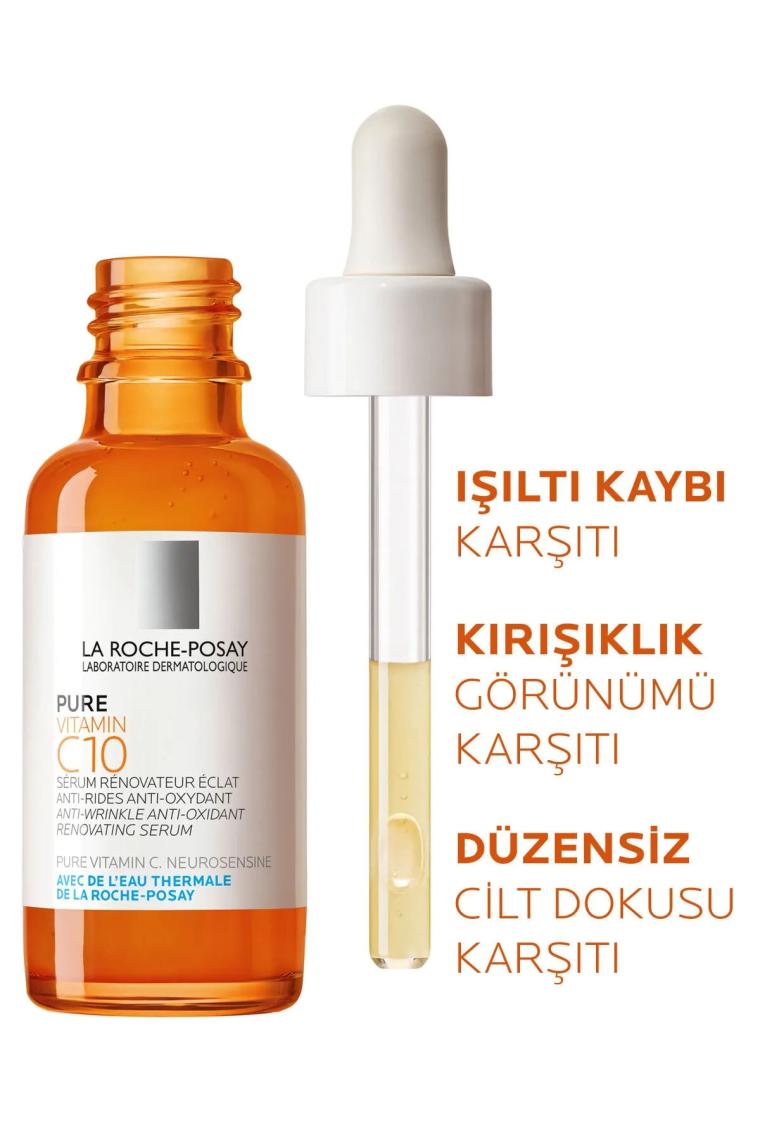 La Roche-Posay Pure Vitamin C10 30 ml Işıltı Veren Antioksidan Serum