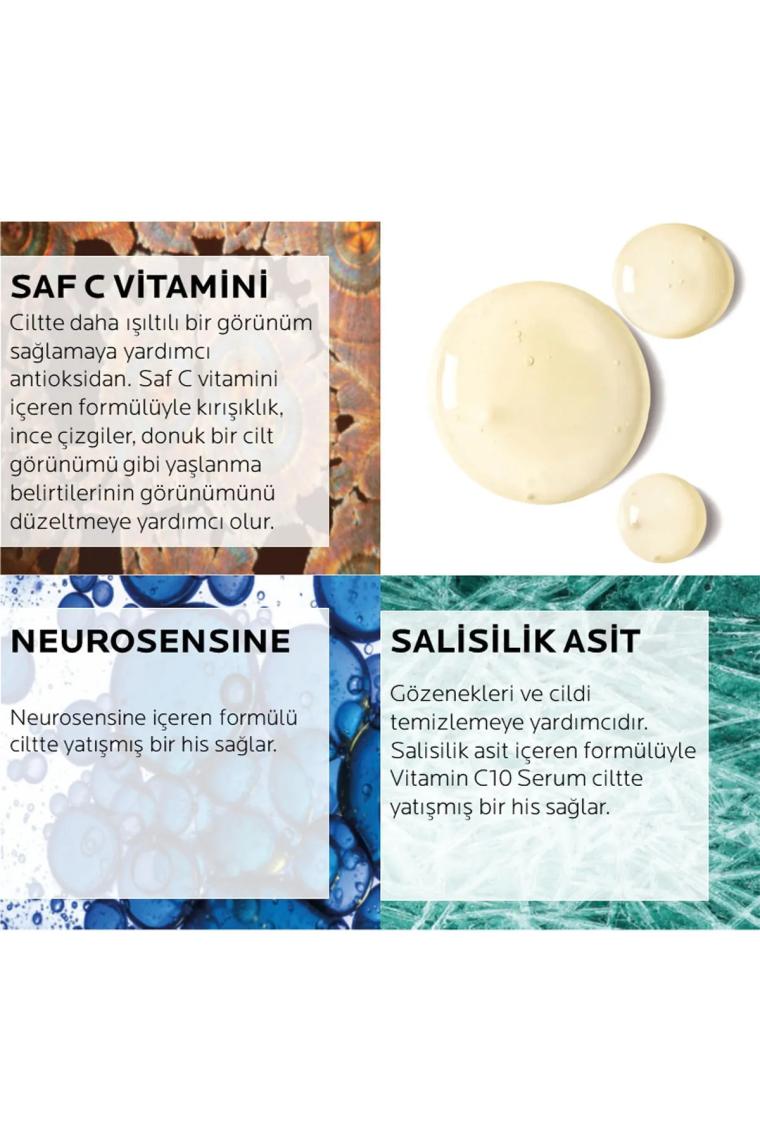 La Roche-Posay Pure Vitamin C10 30 ml Işıltı Veren Antioksidan Serum
