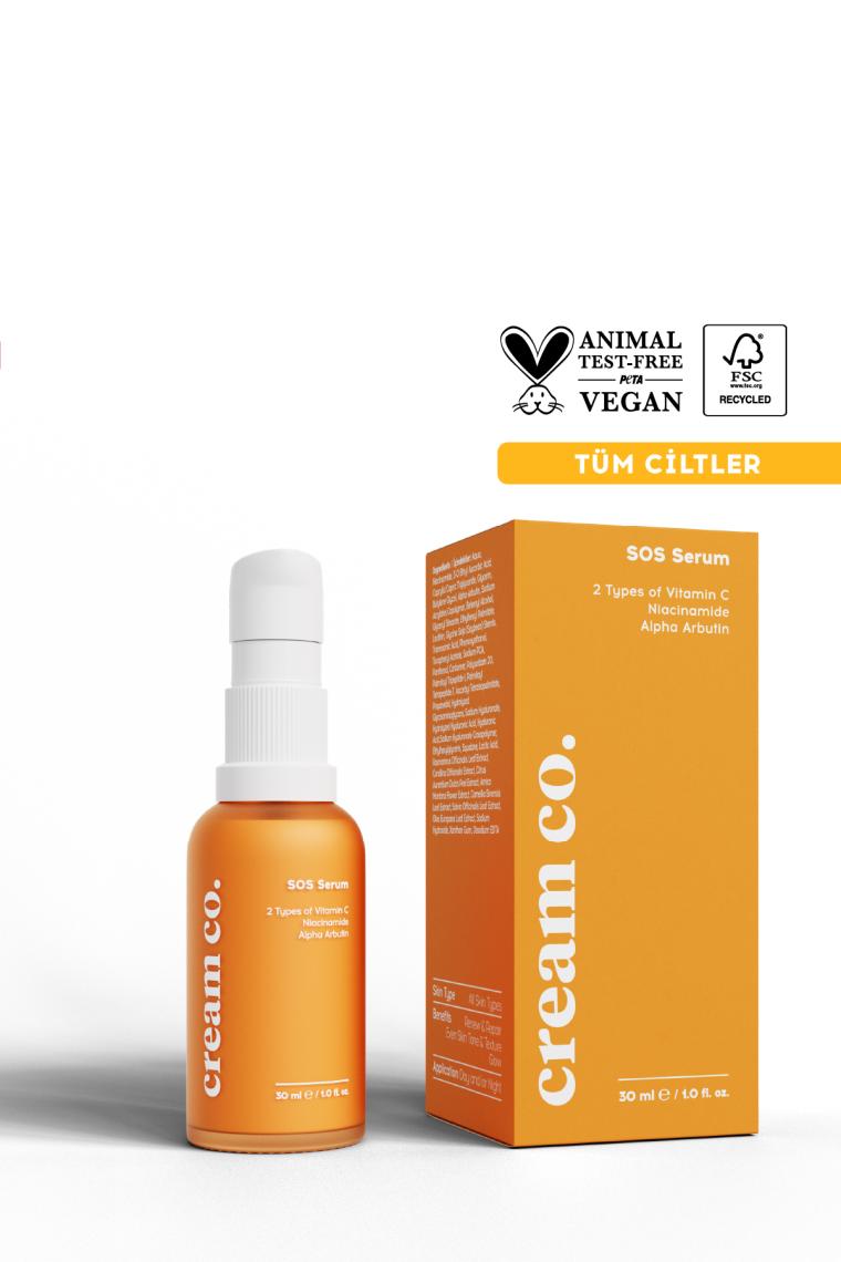 C Vitamini Arbutin Leke & Akne Karşıtı Bariyer Onarıcı Pürüzsüzleştirici Yenileyici Sos Serum 30 Ml