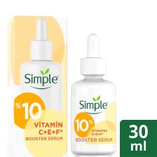 Simple Booster Serum %10 C+F+E Vitamini Genç Görünen ve Aydınlık Cilt İçin 30 ml
