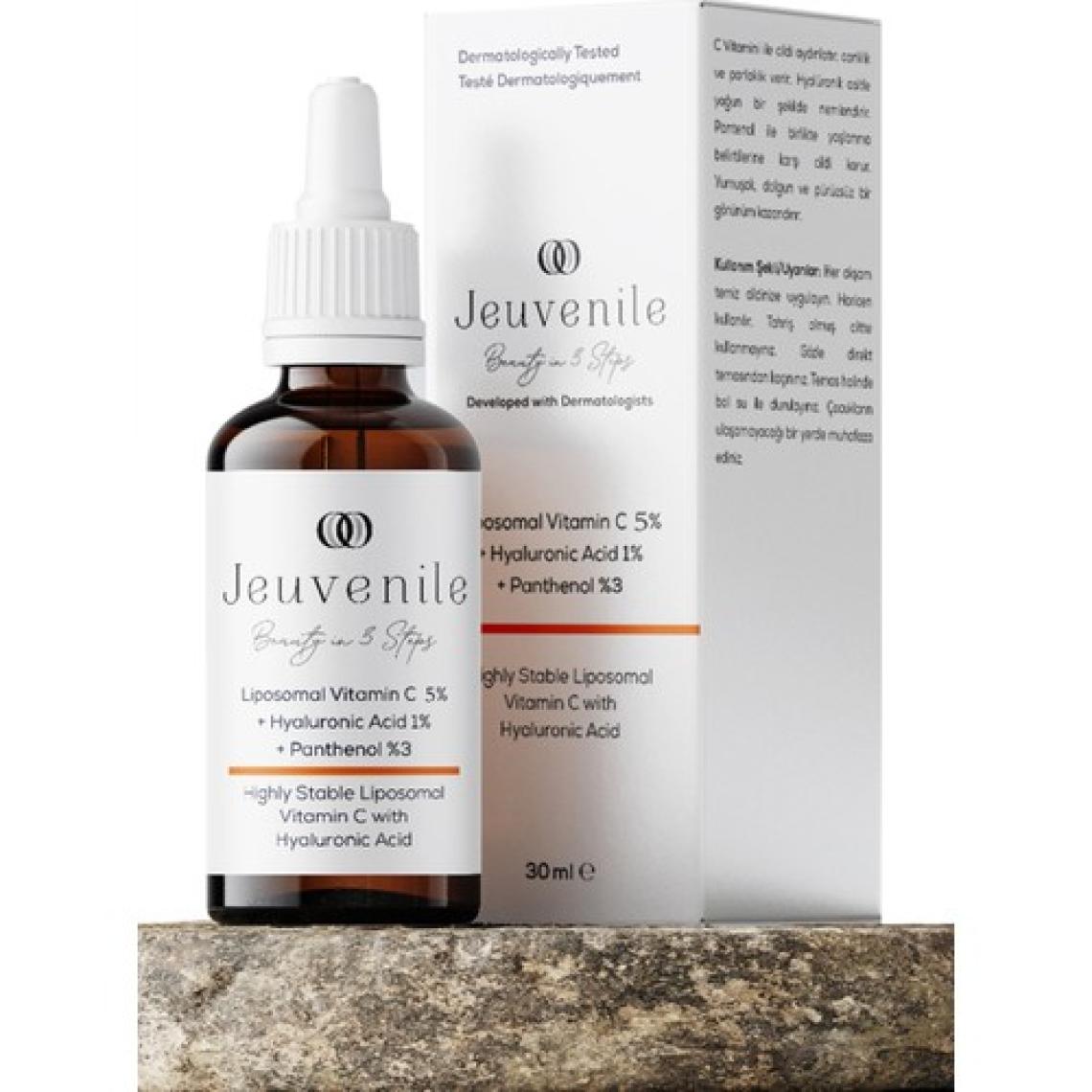Jeuvenile Aydınlatıcı Canlandırıcı Liposomal Vitamin C %5 Cilt Bakım Serumu 30 ml - Vitamin C 5% Face Serum 30 ml