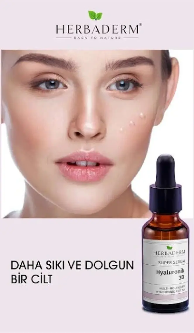 Herbaderm Süper Serum (Hyaluronik Asit 3D %1) Nemlendirici 30 Ml