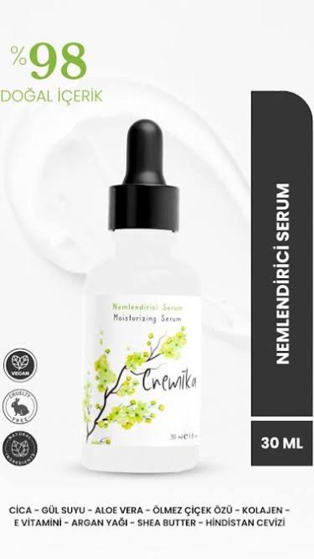 Cremika Cica Yüz Serumu, Bariyer Güçlendirici, Kırışıkma Karşıtı, Kolajen, Gül, Jojoba, Aloe Vera