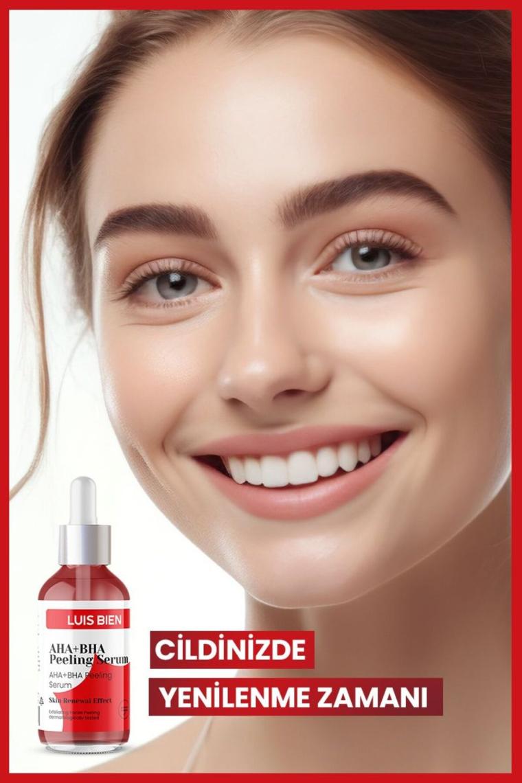 Aha Bha Cilt Tonu Eşitleyici Kırmızı Peeling Serum | Aydınlatıcı | 30 ml (AHA %10 BHA %2)