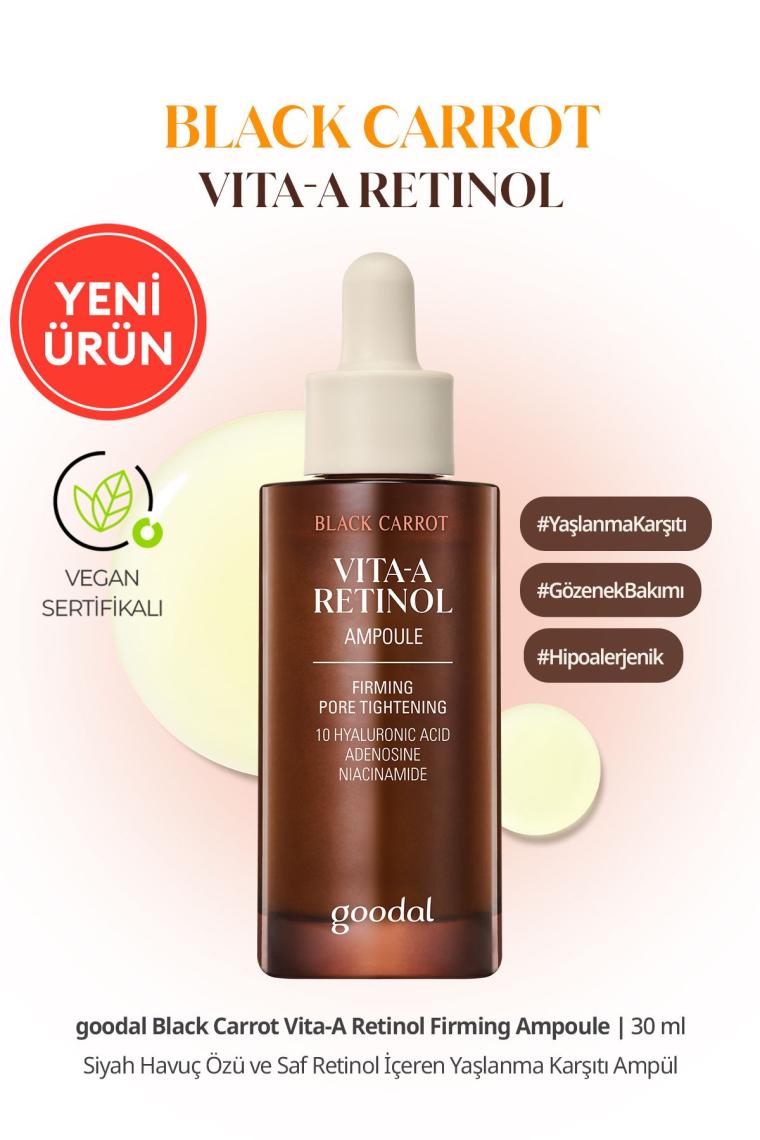 Goodal Black Carrot Vita - A Retinol Ampoule - Siyah Havuç Özlü Retinol Ampul