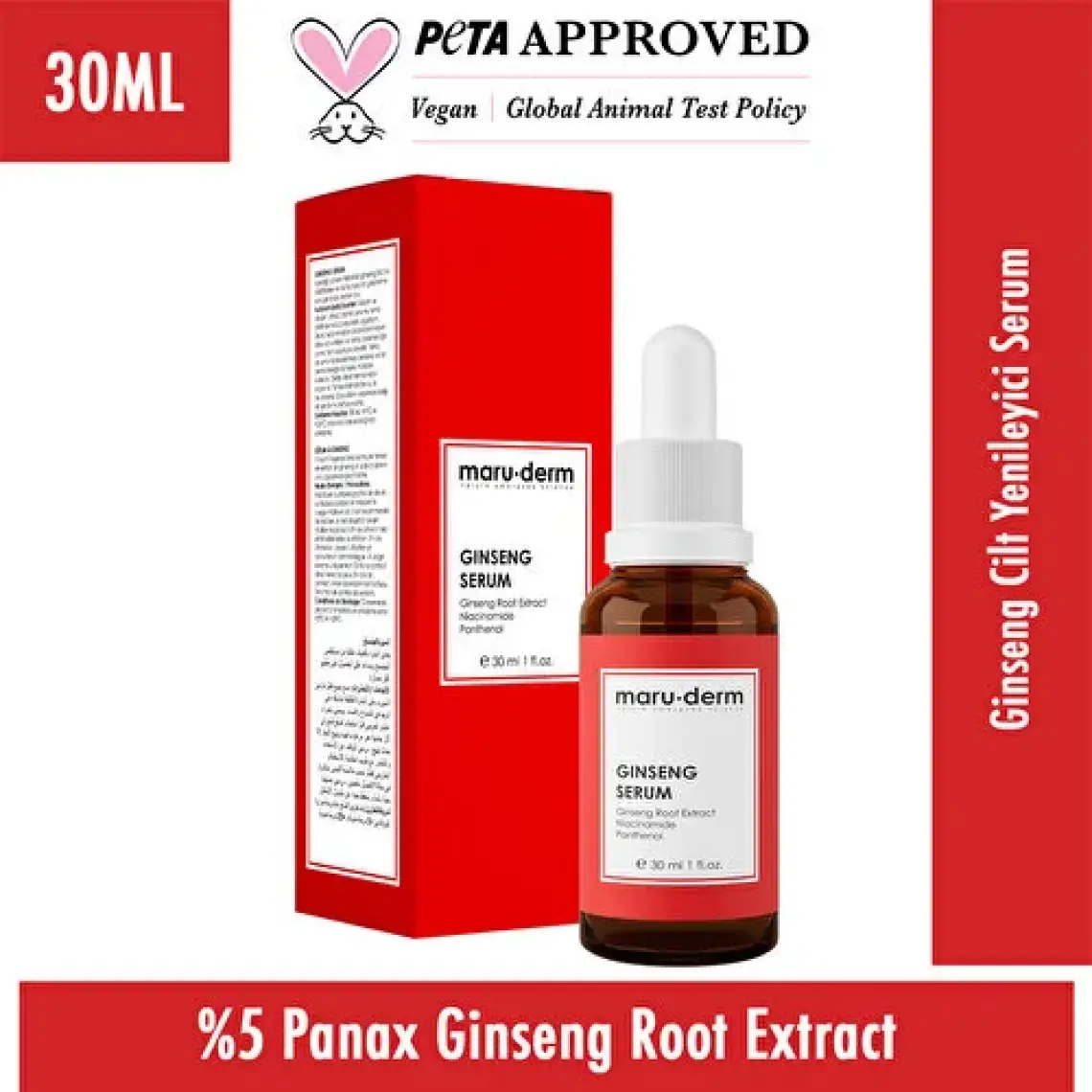 Maru.Derm Maruderm Ginseng Cilt Yenileyici Serum 30 ml