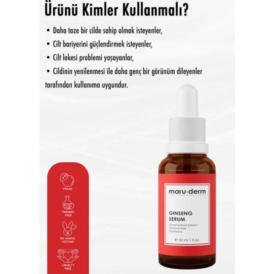 Maru.Derm Maruderm Ginseng Cilt Yenileyici Serum 30 ml