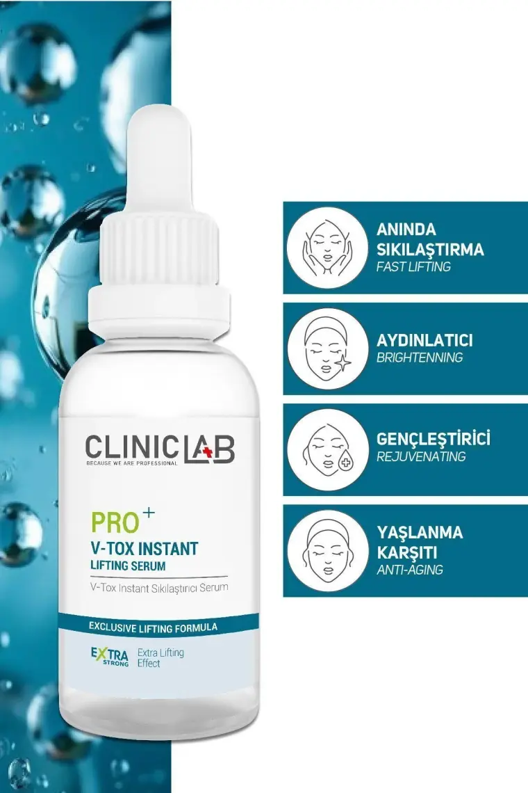 Cliniclab Pro+ V-Tox Anında Sıkılaştırıcı Serum 30 ml
