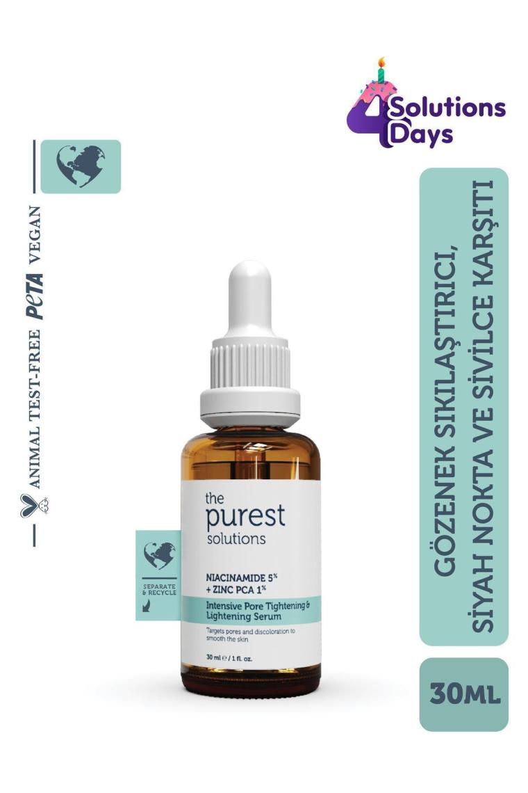 Siyah Nokta Ve Sivilce Karşıtı Niacinamide Cilt Bakım Serumu 30 Ml (niacinamide 5% & Zinc Pca 1%)