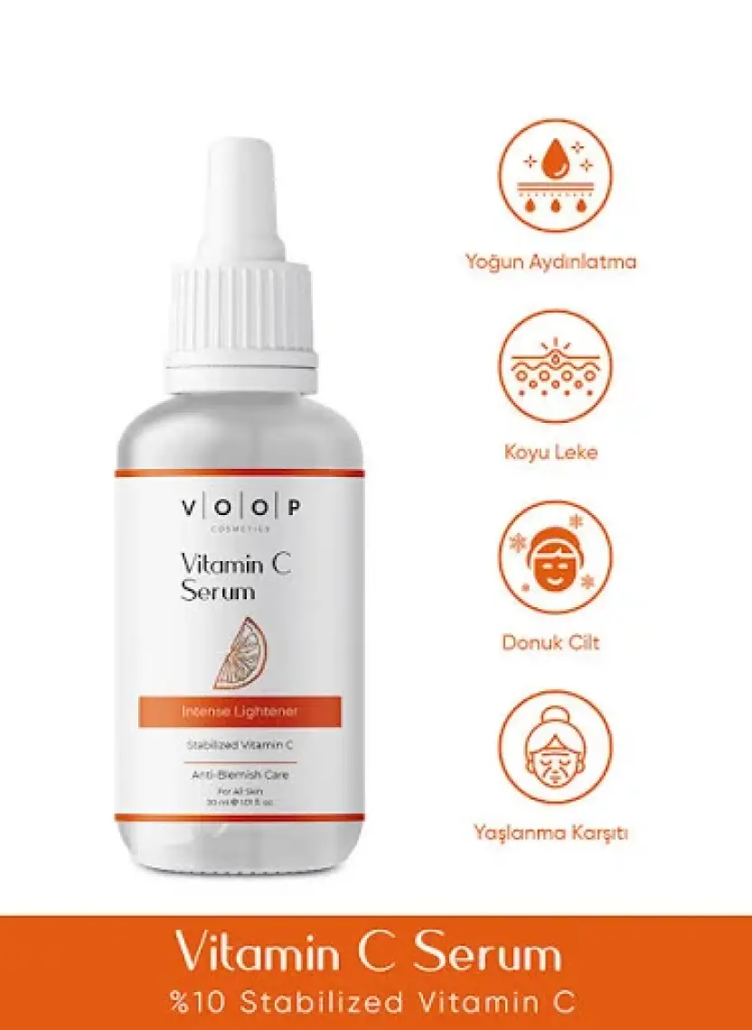 VOOP C Vitamini Serum - 30 ml | Yağ Bazlı (%10 Vitamin C + Baobab Oil)