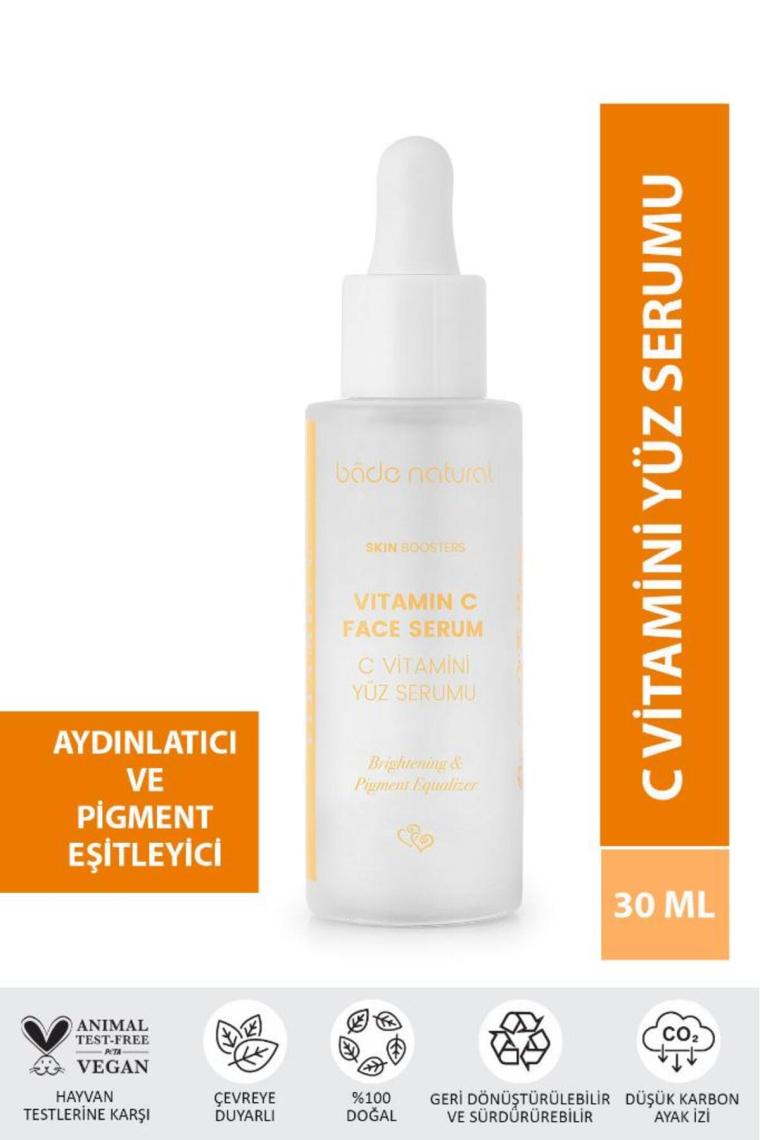 C Vitamini Yüz Serumu Aydınlatıcı, Ton Eşitleyici Ve Leke Karşıtı 30 ml