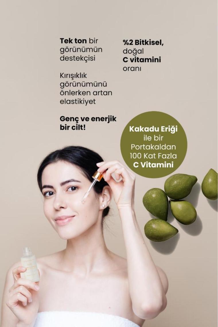 C Vitamini Yüz Serumu Aydınlatıcı, Ton Eşitleyici Ve Leke Karşıtı 30 ml