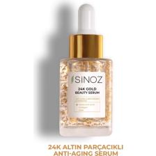 Sinoz 24k Altın Parçacıklı Hyaluronik Asit Içeren Kolajen Cilt Bakım Serum 30 ml