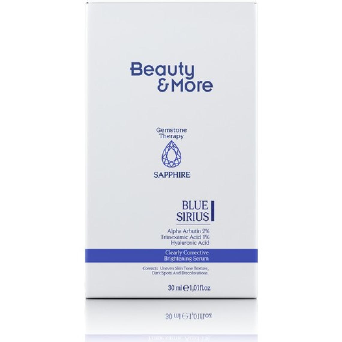Beauty&More Safir Blue Sirius Aydınlatıcı & Leke Karşıtı Serum 30 ml
 Alpha Arbutin 2% + Tranexamic Acid 1% + Hyaluronic Acid + Safir Powder