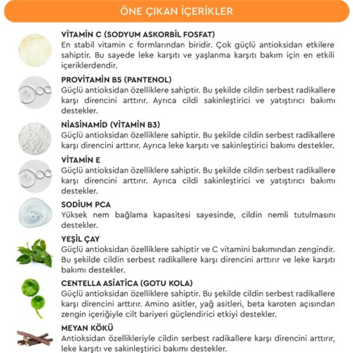 Soltis C Vitamini Bakım Serumu SPF50+ Pa++++, 30 ml