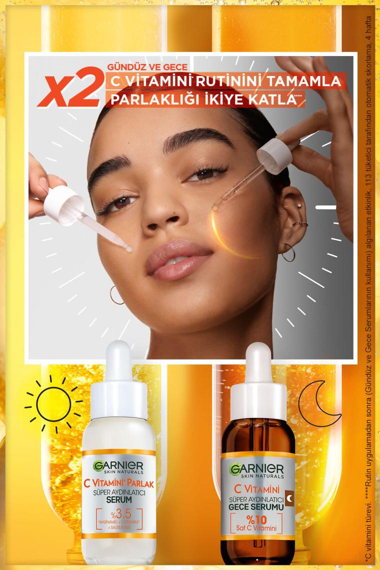 Garnier Skin Naturals C Vitamini Parlak Süper Aydınlatıcı Serum 30 ml