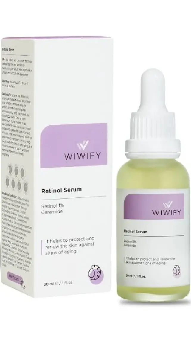 WIWIFY Onarıcı, Besleyici Retinol + Vita-A Serum (1% Retinol + Ceramide) Anti-Aging