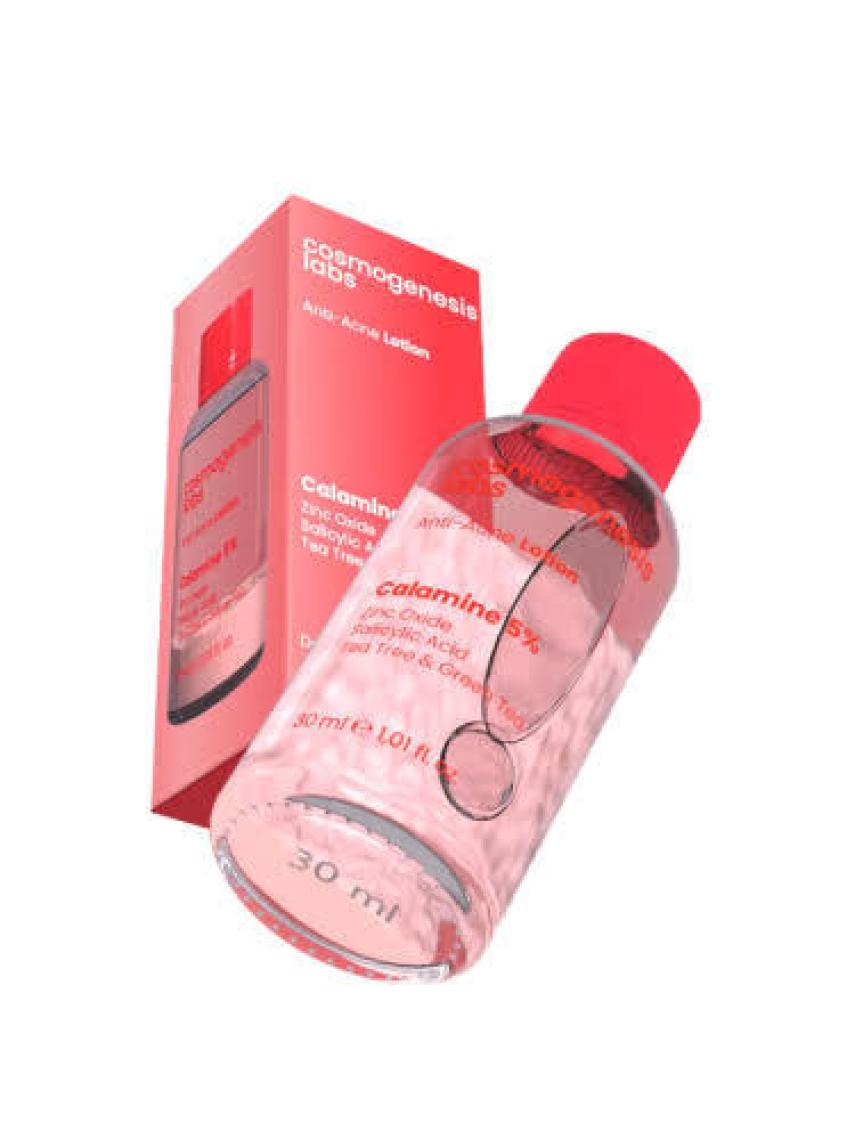 Akne Karşıtı Losyon 30ml – Akne Yatıştırıcı, Siyah Nokta Azaltıcı Vegan (%5 Calamine – Yeşil Çay)