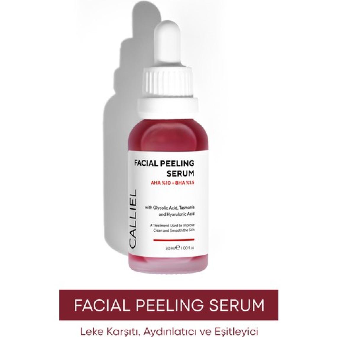 Calliel AHA & BHA Cilt Tonu Eşitleyici, Canlandırıcı Kırmızı Yüz Peeling Serum 30 ML