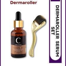 For You Gold Dermaroller (Goldenroller)  Collagen Serum  Set