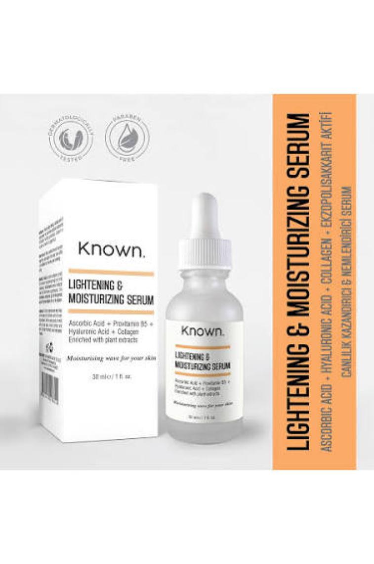 Known Yoğun Nemlendirici Serum 30 Ml (Ascorbic Acid + Provitamin B5 + Hyaluronic Acid + Collagen)