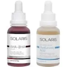 Solaris Cilt Tonu Eşitleyici Canlandırıcı Aha %10 + Bha %2 Serum 30 ml ve Hyaluronik Asit Serum Nemlendirici 30 ml