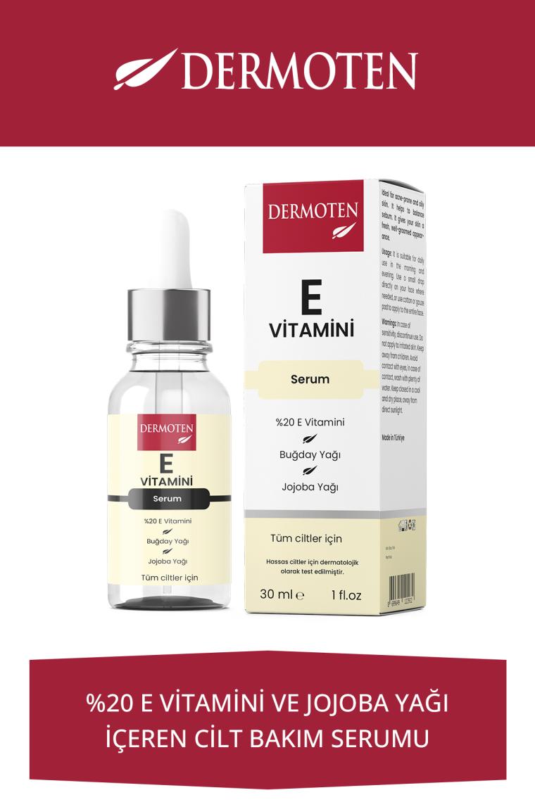 Dermoten E Vitamini Nemlendiricili Cilt Bakım Serum 30 ml