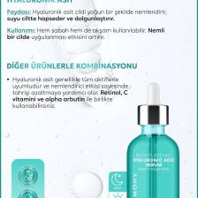 Hyaluronik Asit Nemlendirici Cilt Bakım Serumu 30 ml