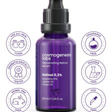 Kırışıklık Karşıtı Retinol Serum 30ml Vegan Canlandırıcı Leke Giderici Esnek Görünüm (%0.3 Retinol)