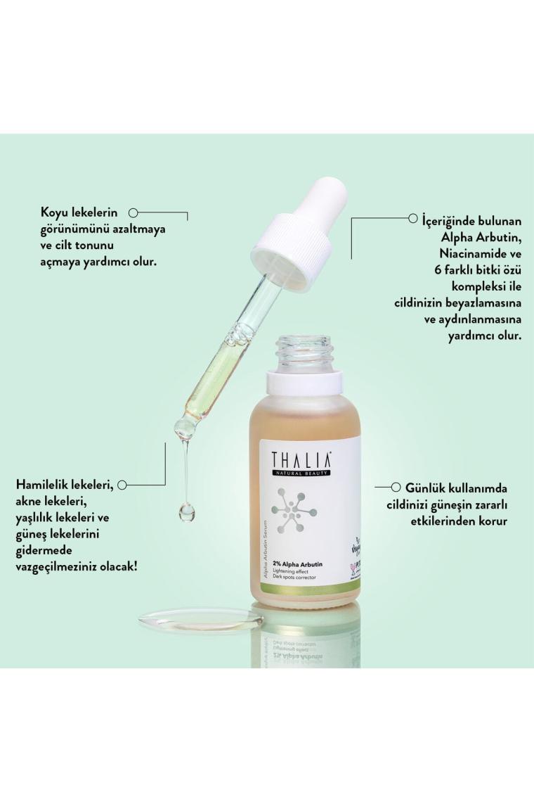 Leke Gidermeye Yardımcı Cilt Tonu Eşitleyici Cilt Bakım Serumu %2 Alpha Arbutın 30 ml