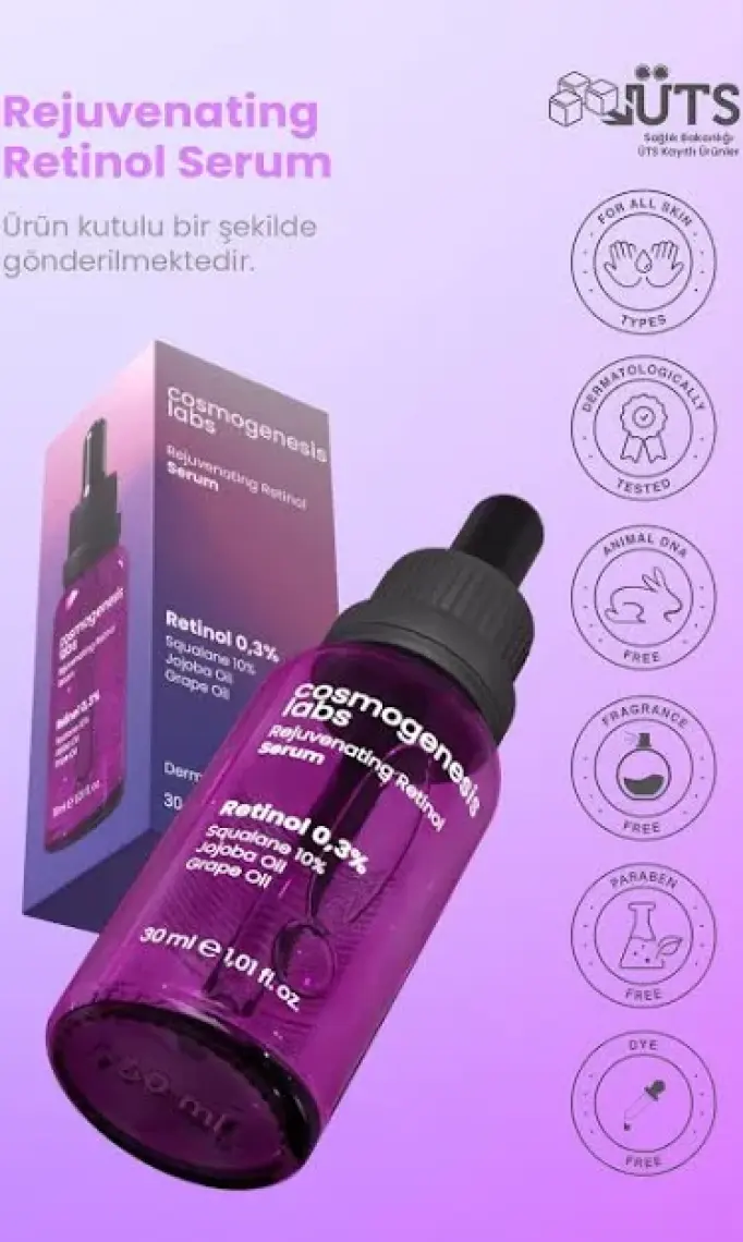 Cosmogenesis Labs Retinol Serum 30ML Leke  & Pürüzsüz Esnek Görünüm