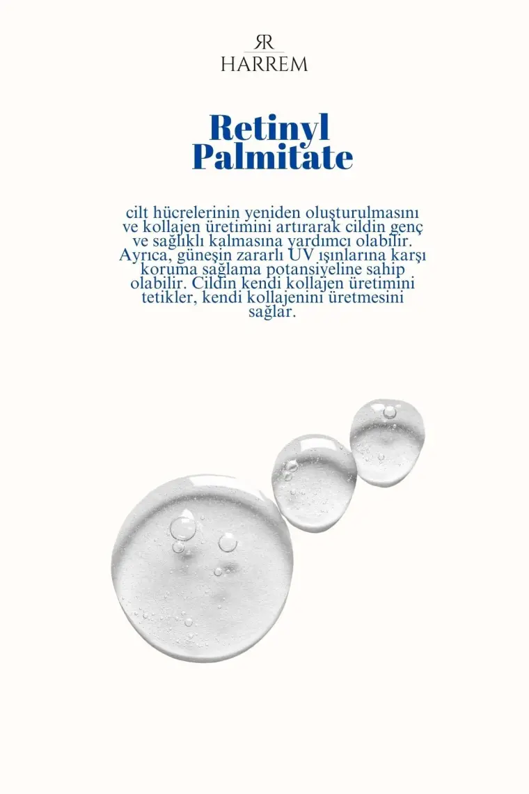 Harrem Reti-Night Serum Yaşlanma Karşıtı Dolgunlaştırıcı Retinol & Kolajen Serum 30 ml