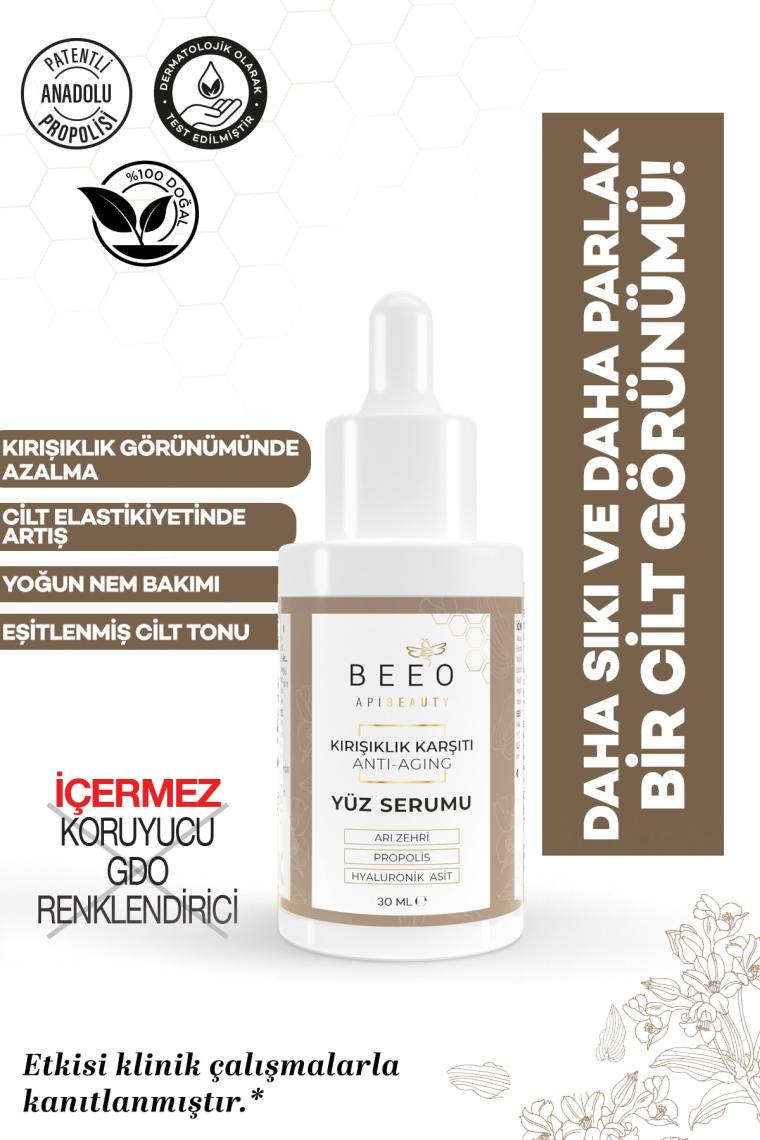 Apibeauty Arı Zehirli Propolisli Anti-aging Yüz Bakım Serumu 30ml