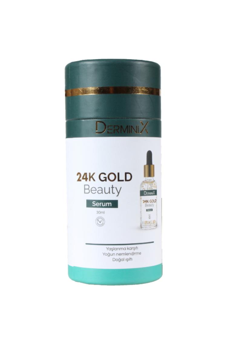 24k Gold Beauty Altın Parçacıklı Hyaluronik Asit Içeren Cilt Bakım Serumu