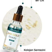 24k Gold Beauty Altın Parçacıklı Hyaluronik Asit Içeren Cilt Bakım Serumu