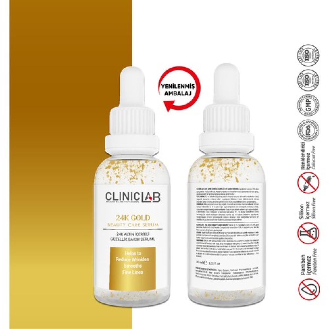 Cliniclab 24k Gold Altın Parçacıklı Yaşlanma Karşıtı Güzellik Ve Bakım Serumu 30 ml
