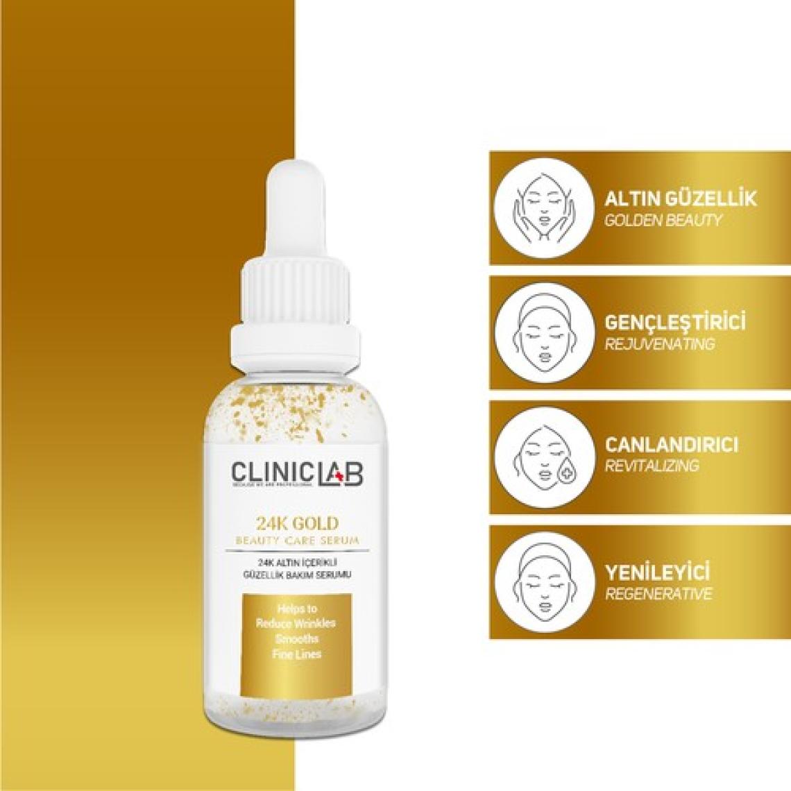 Cliniclab 24k Gold Altın Parçacıklı Yaşlanma Karşıtı Güzellik Ve Bakım Serumu 30 ml