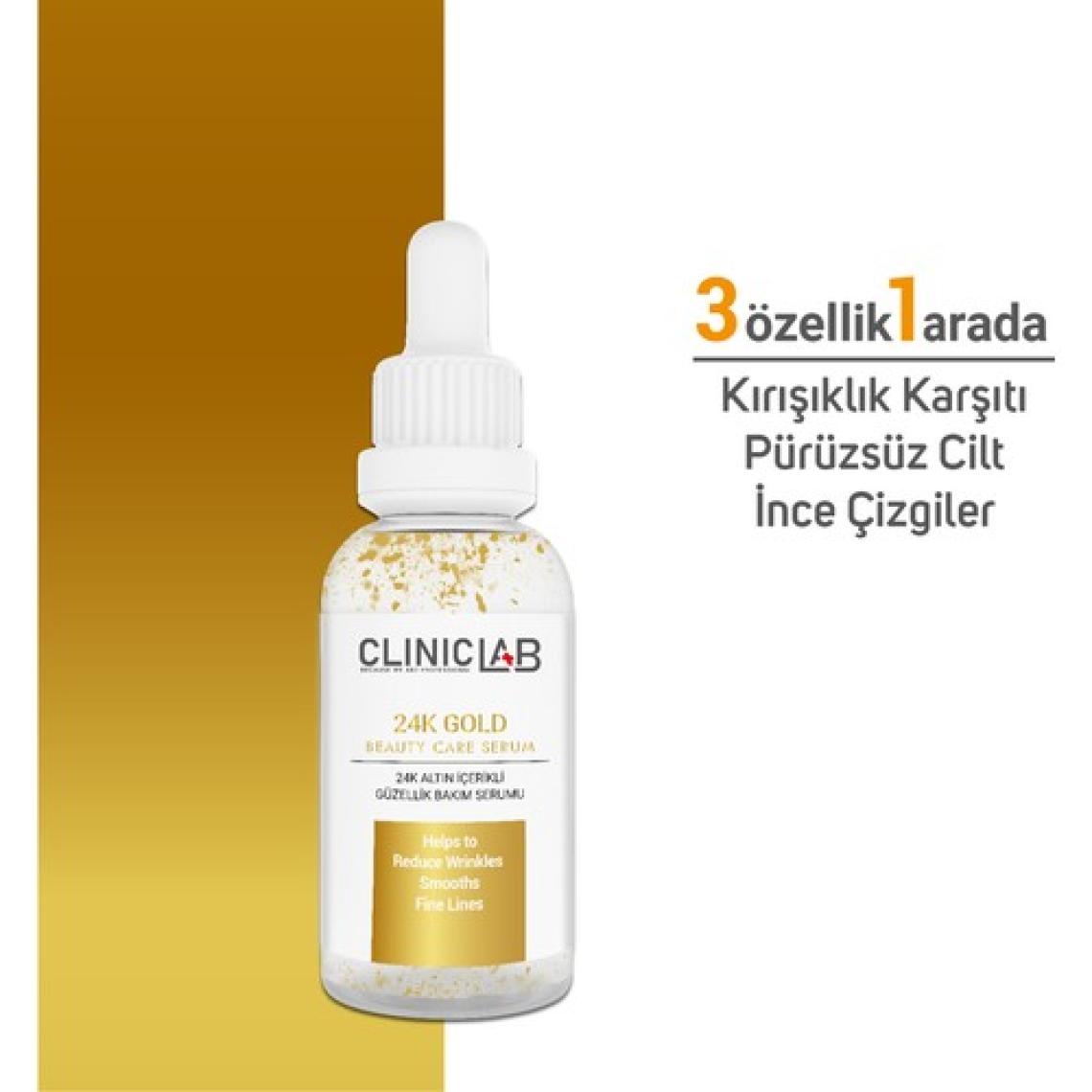 Cliniclab 24k Gold Altın Parçacıklı Yaşlanma Karşıtı Güzellik Ve Bakım Serumu 30 ml