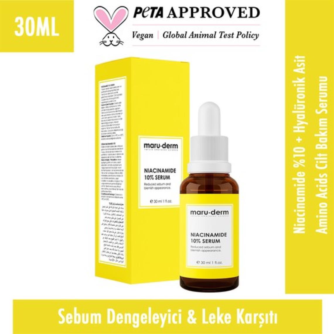 Maru.Derm Maruderm Niacinamide %10 + Hyalüronik Asit + Panthenol Cilt Bakım Serumu 30 ml