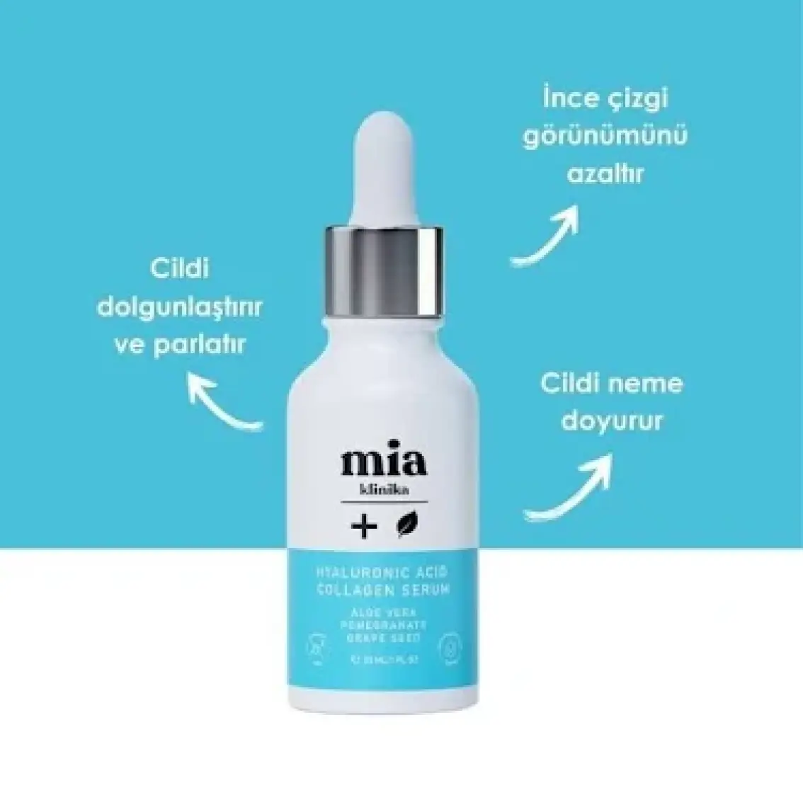 Mia Klinika Hyalüronik Asit ve  Serumu 30 ml  ve Nemlendirici