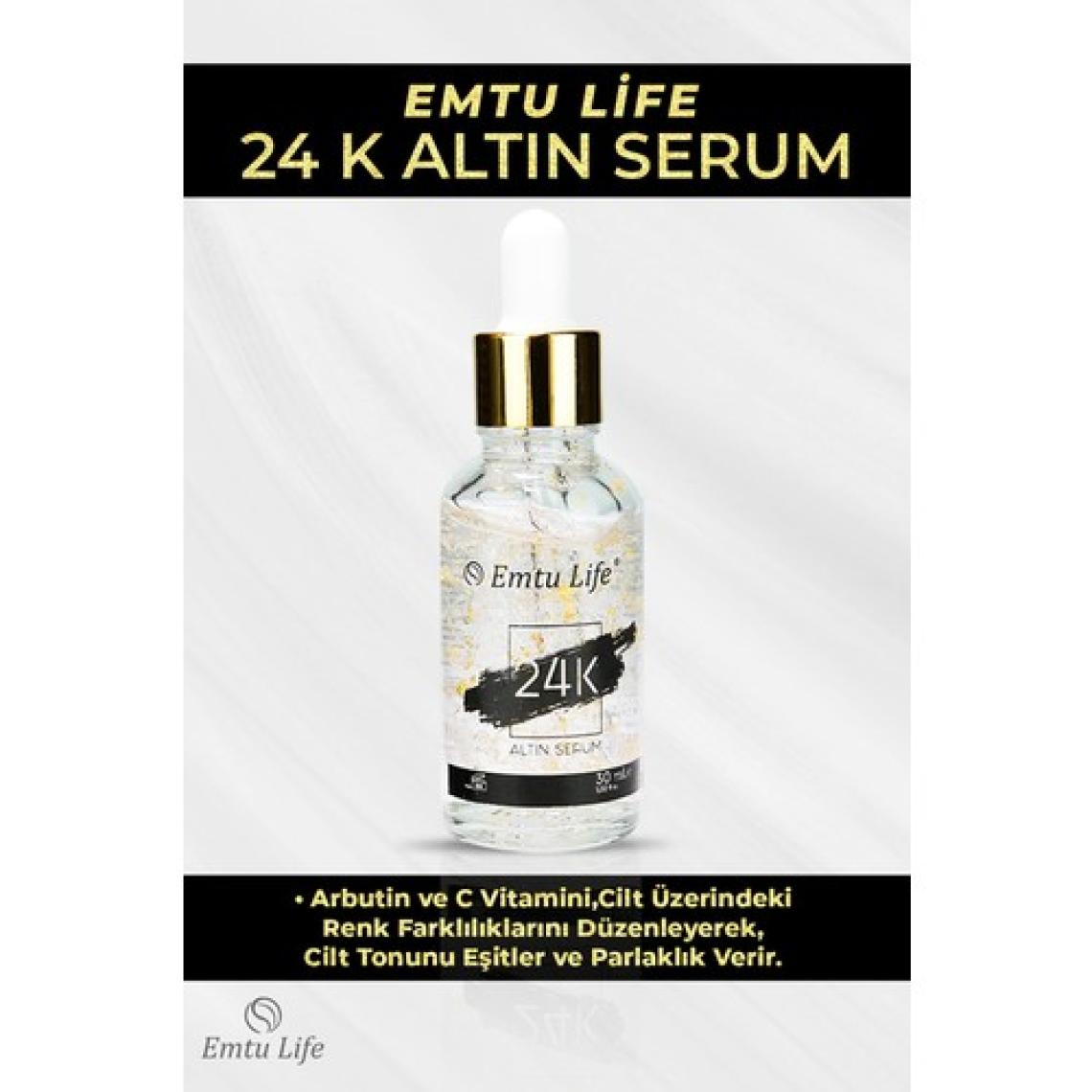 Emtu Life 24K Gold Serum  ve Anti Aging 30ML
