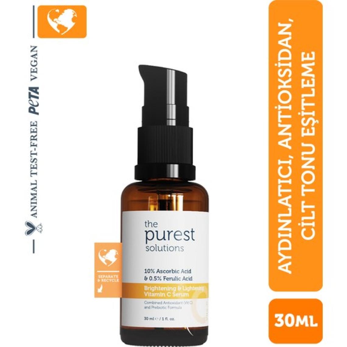 The Purest Solutions C Vit Aydınlatıcı Ve Ton Eşitleyici Bakım Serumu 30 ml